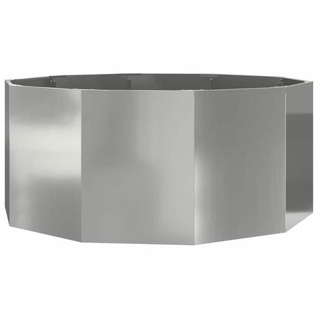 Vidaxl plantenbak zilver 120 x 120 x 50 cm gegalvaniseerd staal
