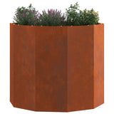 Vidaxl plantenbak roestig 60 x 60 x 50 cm cortenstaal