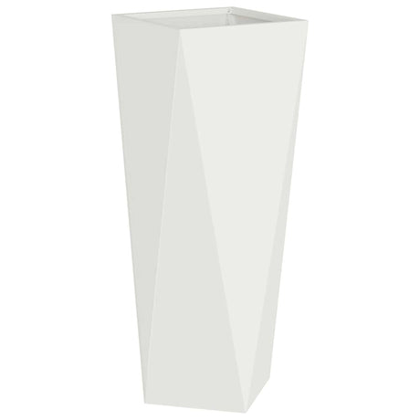 Vidaxl plantenbak wit 30 x 30 x 75 cm staal