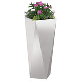 Vidaxl plantenbak zilver 30 x 30 x 75 cm roestvrij staal