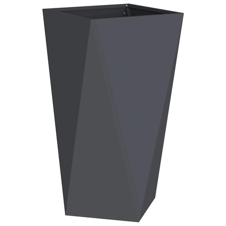 Vidaxl plantenbak antraciet 40 x 40 x 75 cm staal