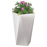 Vidaxl plantenbak zilver 40 x 40 x 75 cm roestvrij staal