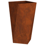 Vidaxl plantenbak roestig 40 x 40 x 75 cm cortenstaal
