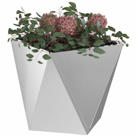 Vidaxl plantenbak 2 pcs zilver 50 x 50 x 50 cm gegalvaniseerd staal