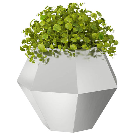 Vidaxl plantenbak zilver 75 x 75 x 60 cm gegalvaniseerd staal
