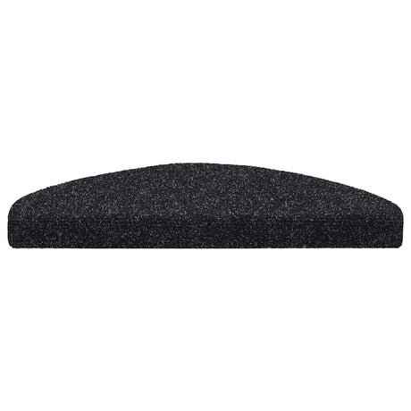 Vidaxl trapmatten zelfklevend 20 stuks 65x21x4 cm zwart halfrond groot
