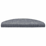 Vidaxl trapmatten zelfklevend 20 stuks 65x21x4 cm lichtgrijs halfrond groot