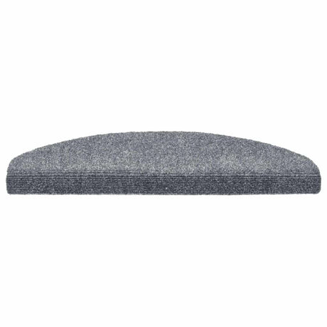 Vidaxl trapmatten zelfklevend 20 stuks 65x21x4 cm lichtgrijs halfrond groot