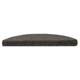 Vidaxl trapmatten zelfklevend 20 stuks 56x17x3 cm antraciet halfrond