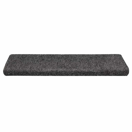 Vidaxl trapmatten zelfklevend 30 stuks 65x21x4 cm grijs rechthoekige rand