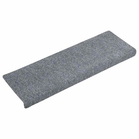 Vidaxl trapmatten zelfklevend 30 stuks 65x21x4 cm lichtgrijs rechthoekige rand