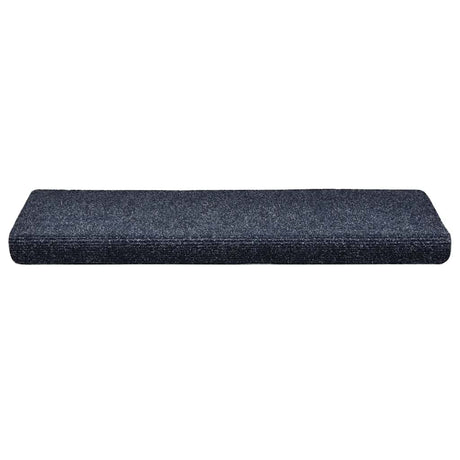 Vidaxl trapmatten zelfklevend 30 stuks 65x21x4 cm blauw rechthoekige rand