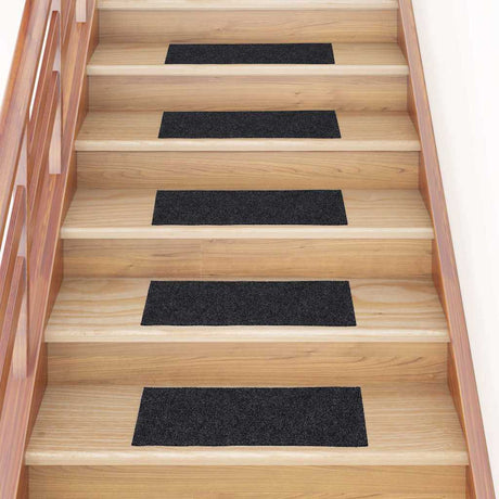 Vidaxl trapmatten zelfklevend 30 stuks 60x25 cm grijs rechthoekig