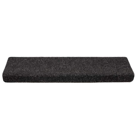 Vidaxl trapmatten zelfklevend 20 stuks 65x21x4 cm zwart rechthoekige rand
