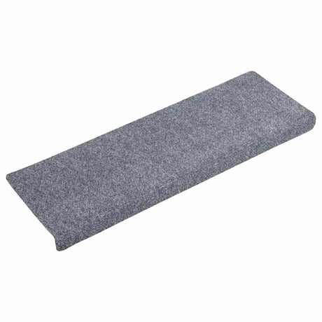 Vidaxl trapmatten zelfklevend 20 stuks 65x21x4 cm lichtgrijs rechthoekige rand