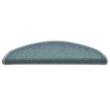 Vidaxl trapmatten 30 st 56x17x3 cm zeeblauw halfrond