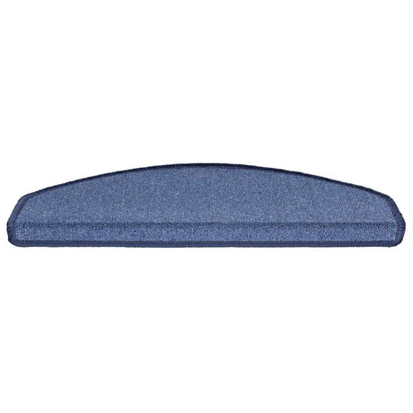 Vidaxl trapmatten 30 st 65x24x4 cm blauw halfrond groot