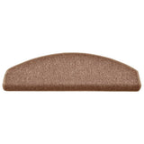 Vidaxl trapmatten 30 st 65x24x4 cm bruin halfrond groot