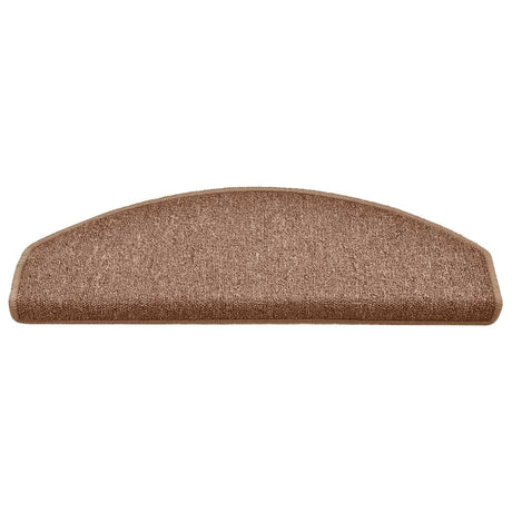 Vidaxl trapmatten 30 st 65x24x4 cm bruin halfrond groot