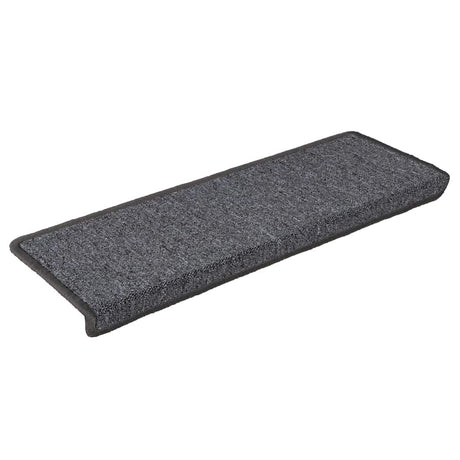 Vidaxl trapmatten 30 st 65x21x4 cm donkergrijs rechthoekige rand