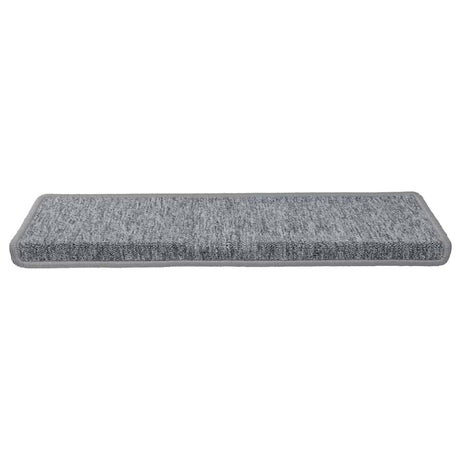 Vidaxl trapmatten 30 st 65x21x4 cm lichtgrijs met rechthoekige rand