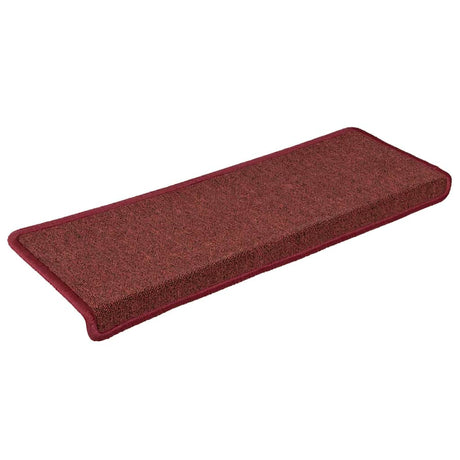 Vidaxl trapmatten 30 st 65x21x4 cm bordeaux rechthoekige rand
