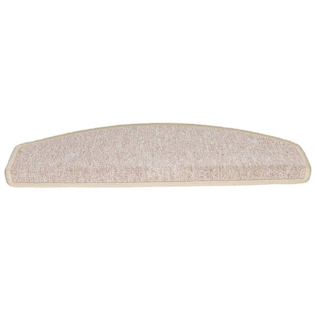 Vidaxl trapmatten 20 stuks 65x24x4 cm taupe halfrond groot