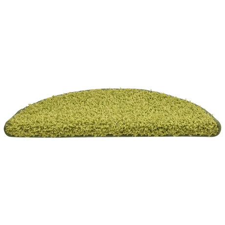 Vidaxl trapmatten 30 st 56x17x3 cm groen halfrond