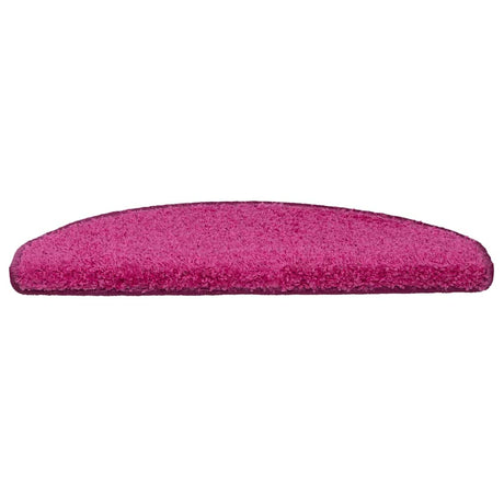 Vidaxl trapmatten 30 stuks 65x21x4 cm roze halfrond groot