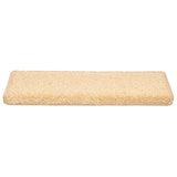 Vidaxl trapmatten 20 st 65x21x4 cm crème met rechthoekige rand