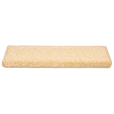 Vidaxl trapmatten 20 st 65x21x4 cm crème met rechthoekige rand
