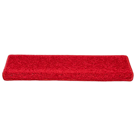 Vidaxl trapmatten 20 st 65x21x4 cm rood rechthoekige rand