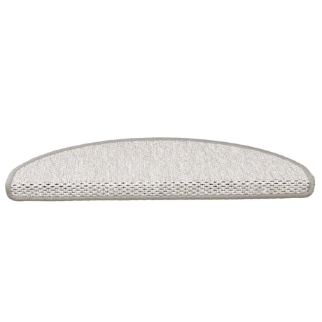 Vidaxl trapmatten zelfklevend sisal-look 30 st 65x21x4 cm platina