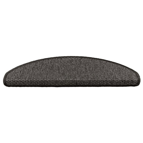 Vidaxl trapmatten zelfklevend sisal-look 30 st 65x21x4 cm antraciet