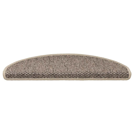 Vidaxl trapmatten zelfklevend sisal-look 30 st 65x21x4 cm donkerbeige