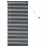 Vidaxl venetiaanse jaloezieën donkergrijs 130 x 65 cm aluminium