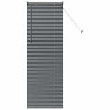 Vidaxl venetiaanse jaloezieën donkergrijs 175 x 65 cm aluminium