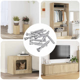 Vidaxl bevestigingsschroeven 2500 pcs zilver metaal