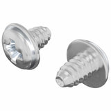 Vidaxl vergrendelingsschroeven 2 pcs zilver m4 x 5 mm ijzer
