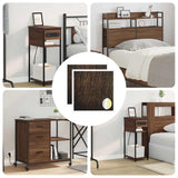 Vidaxl zelfklevende schroefhoes 2 pcs bruin eiken ø 20 x 0,5 mm