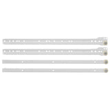 Vidaxl ladegeleider 49 pcs wit staal