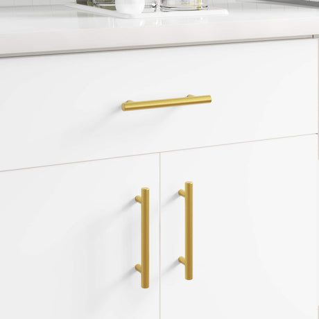 Vidaxl kasthandgreep 510 pcs goud 150 mm roestvrij staal