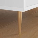 Vidaxl staande poten 2 pcs goud 98 x 40 mm ijzer