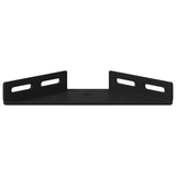 Vidaxl hoekbeugel 12 pcs zwart 138,5 x 50,5 x 16 mm ijzer