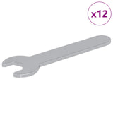 Vidaxl schroefsleutel 12 pcs zilver 10 mm ijzer