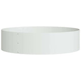 Vidaxl plantenring wit 80 x 80 x 20 cm koudgewalst staal
