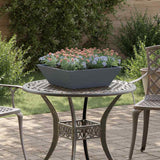 Vidaxl tuin bloempot 5 pcs antraciet 50 x 50 x 15 cm koudgewalst staal