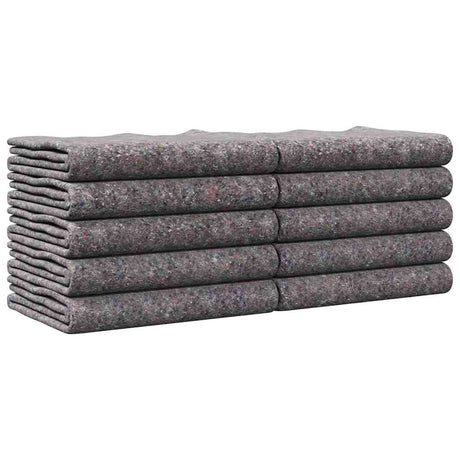 Vidaxl verhuisdekens 10 pcs grijs 150 x 200 cm stof