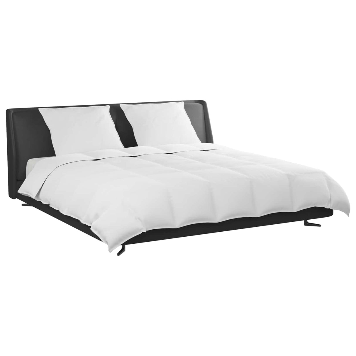 Vidaxl dekbed set met kussen 3 pcs wit donsveertjes