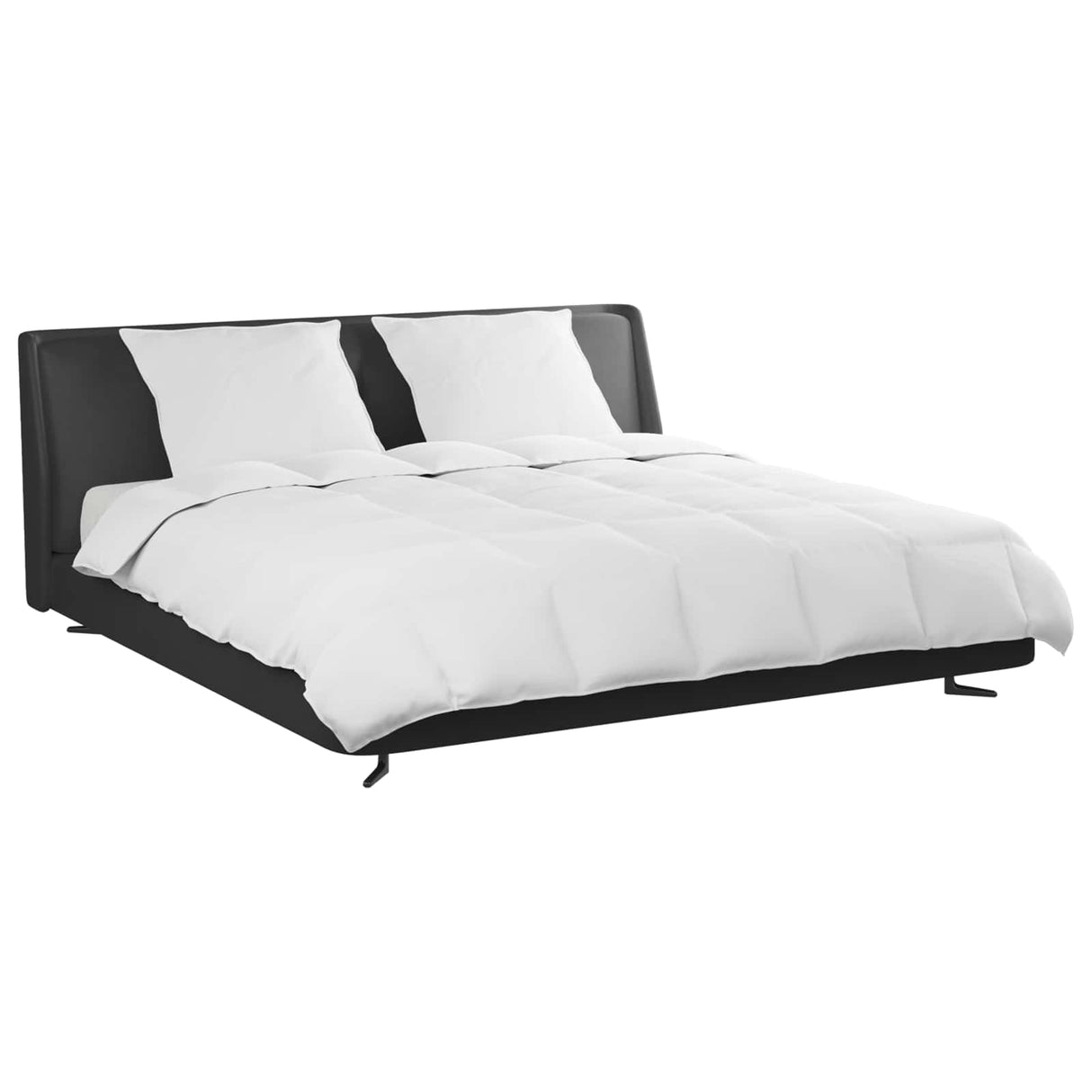 Vidaxl dekbed set met kussen 3 pcs wit donsveertjes